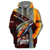 Maxcorners Trout Fishing 3D Shirt