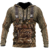 Maxcorners Deer Hunting Personalized Name 3D Over Printed Hoodie