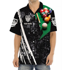 Maxcorners Personalized Billiards Team All Over Print 3D Hawaiian Shirt