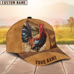 Maxcorners Custom Name Rooster Cap