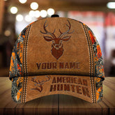 Max Corners American Hunter Leather Pattern 3D Multicolor Personalized Cap