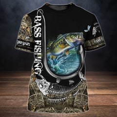 Maxcorners Bass Fishing Unisex 3D Shirt