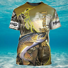 Maxcorners Trout Fishing Unisex 3D Shirt