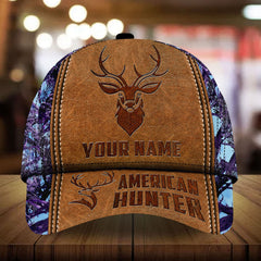 Max Corners American Hunter Leather Pattern 3D Multicolor Personalized Cap