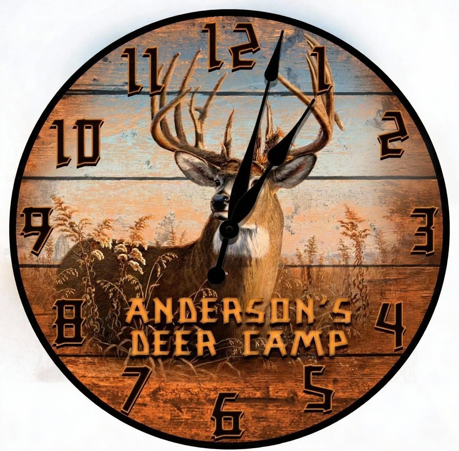 3D WOODEN WALL CLOCK