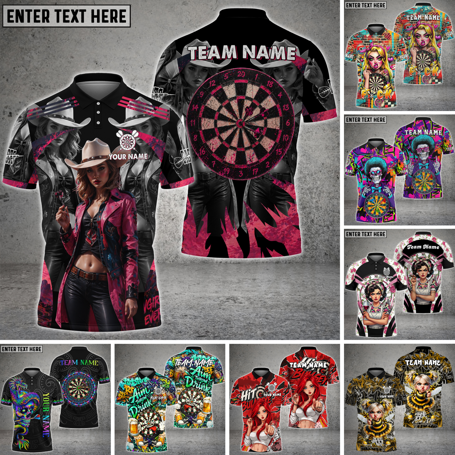 COLLECTION DARTS 3D SHIRTS