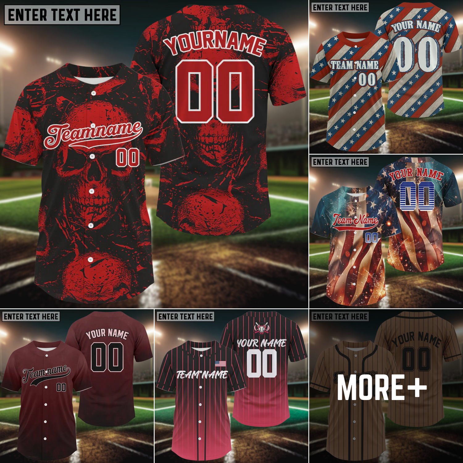 BASEBALL JERSEY SHIRTS COLLECTION