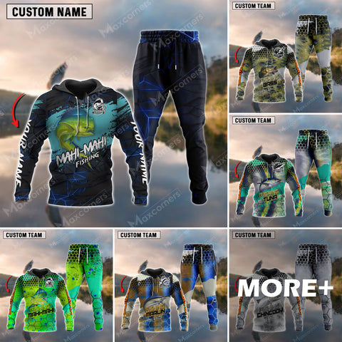 Fishing Sport Jersey Style Personalized 3D Combo Hoodie and Sweatpant