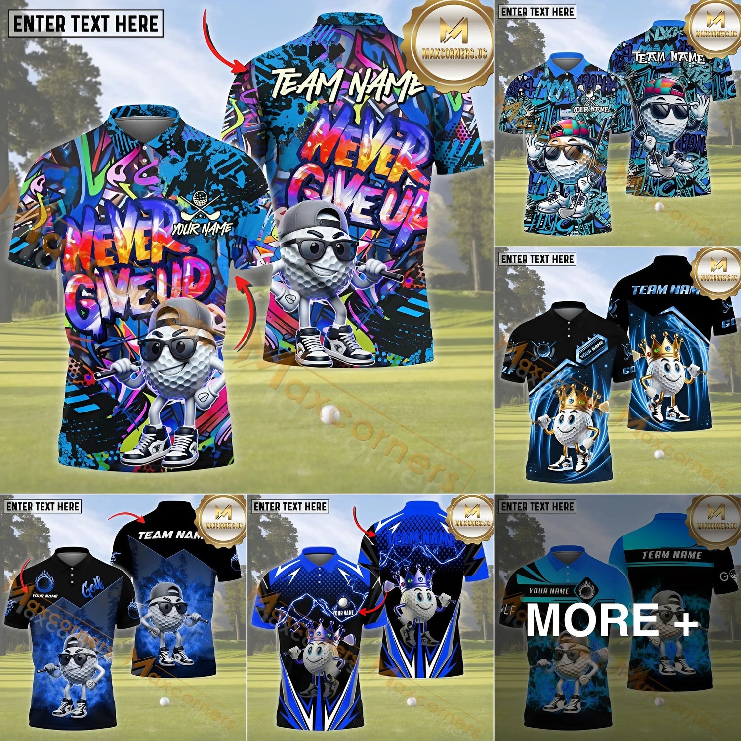 Golf 3D Polo Shirt