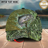 Maxcorners Fishing Marsh Grass Water Splash Personalized 3D Cap (12 Fish Species)