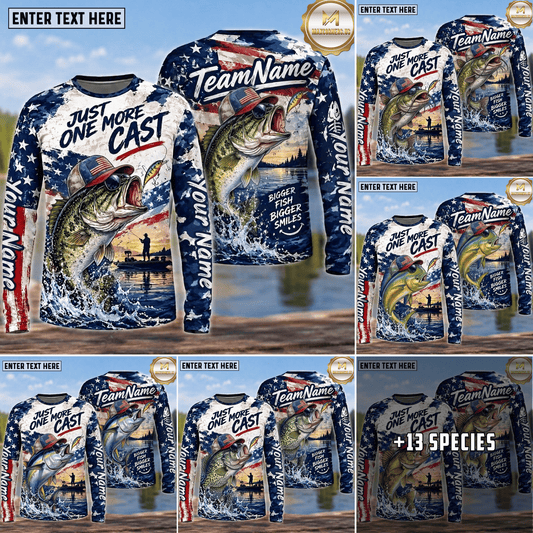 (13 Breeds) Maxcorners Fishing American Flag Beer Freedom Eagle Splash Design Custom Name & Team Name 3D Shirts