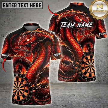 Maxcorners Darts Ocean Dragon Dartboard Multiple Options Personalized Name, Team Name 3D Shirt