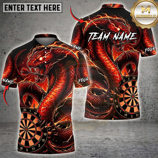Maxcorners Darts Ocean Dragon Dartboard Multiple Options Personalized Name, Team Name 3D Shirt