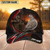 Maxcorners Hunting Red Stripe Skull Archer and Deer Sunset Design Personalized 3D Cap