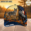 Maxcorners Hunting American Flag Sunset Rifle Personalized 3D Cap