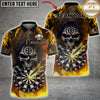 Maxcorners Darts Flaming Skull Dartboard Design Multicolor Customized Name, Team Name 3D Shirts