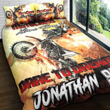 Maxcorners Motocross 7 Personalized Bedding Set
