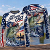 (13 Breeds) Maxcorners Fishing American Flag Beer Freedom Eagle Splash Design Custom Name & Team Name 3D Shirts