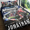 Maxcorners Motocross 26 Personalized Bedding Set