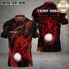 Maxcorners Golf Spider Flame Personalized Name, Team Name 3D Shirt (6 Colors)