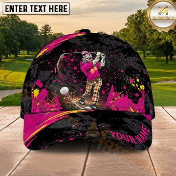 Maxcorners Golf Course Target Ball Sport Graphic Personalized Name Cap