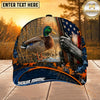 Maxcorners Hunting American Flag Sunset Rifle Personalized 3D Cap