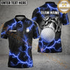Maxcorners Golf The Power Of The God Of Thunder Personalized Name, Team Name 3D Shirt (4 Colors)