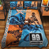 Maxcorners Motocross 9 Personalized Bedding Set