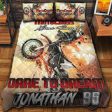 Maxcorners Motocross 7 Personalized Bedding Set