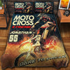 Maxcorners Motocross 15 Personalized Bedding Set