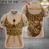 Maxcorners Bowling Leopard Print Bowling Ball & Pins Multicolor Customized Name, Team Name 3D Shirts