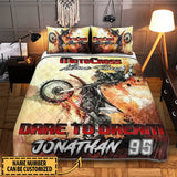 Maxcorners Motocross 7 Personalized Bedding Set