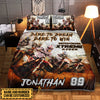 Maxcorners Motocross 10 Personalized Bedding Set