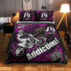 Maxcorners Motocross 31 Multicolor Option Personalized Bedding Set
