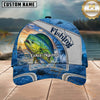 Maxcorners Fishing Ocean Sunset Personalized 3D Cap