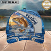 Maxcorners Fishing Ocean Sunset Personalized 3D Cap
