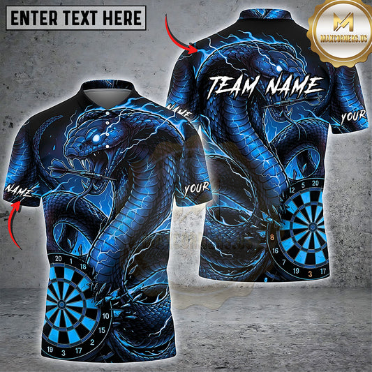 Maxcorners Darts Ocean Dragon Dartboard Multiple Options Personalized Name, Team Name 3D Shirt