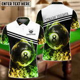 Maxcorners Billiards New Fire Customized Name 3D Shirt