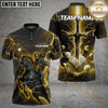 Maxcorners Golf Fantasy Knight Thunder Lightning Pattern Personalized Name, Team Name 3D Shirt (6 Colors)