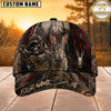 Maxcorners Hunting Skull Bowhunter Red Stripe Camo Personalized 3D Cap