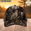 Maxcorners Hunting Skull Bowhunter Red Stripe Camo Personalized 3D Cap