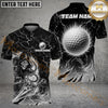 Maxcorners Golf Flaming Assassin Personalized Name, Team Name 3D Shirt (4 Colors)