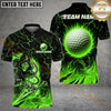 Maxcorners Golf Flaming Assassin Personalized Name, Team Name 3D Shirt (4 Colors)