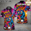 Maxcorners Golf Crazy Monster Graffiti Personalized Name, Team Name 3D Shirt (4 Colors)
