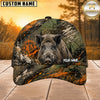 Maxcorners Hunting Orange Green Splash Forest Personalized 3D Cap