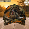 Maxcorners Hunting Orange Green Splash Forest Personalized 3D Cap
