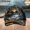 Maxcorners Fishing Skull Fisherman and Lure Personalized 3D Cap