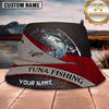 Maxcorners Fishing Red Black Honeycomb Angler Personalized 3D Bucket Hat (13 Fish Species)