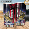 Maxcorners Fishing Tumbler Red Blue Hook Lightning Design Personalized Name Tumbler (13 Species)