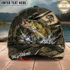 Maxcorners Fishing Camouflage Water Splash Personalized 3D Cap (12 Fish Species)
